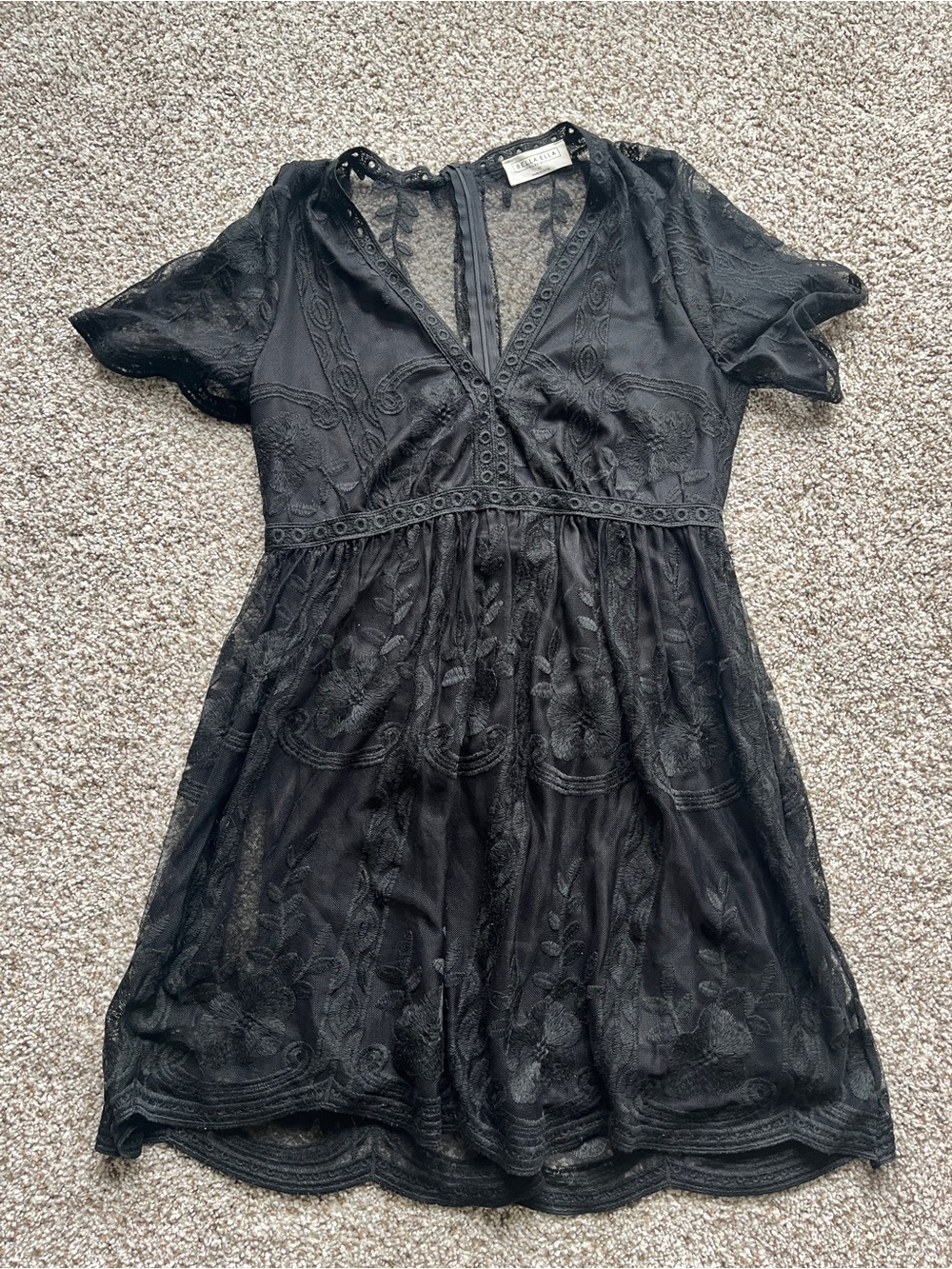 Black Lace Dress (short) Bella Ella XL